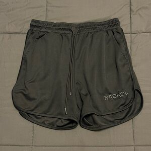 Raskol Men's Black Athletic Shorts